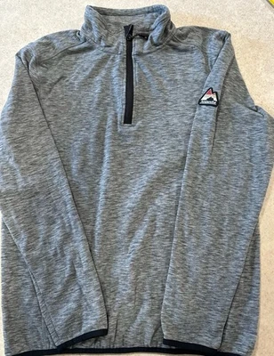 Sudadera Avalanche Para Hombre Gris Mediana Manga Larga Senderismo 1/4 Cremallera Pullover Foto 1 de 4