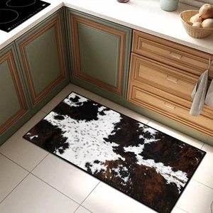 Cow Print Runner Rug 2x4 Rugs for Entryway,Western Kitchen Rug Washable Indoo... - Bild 1 von 8