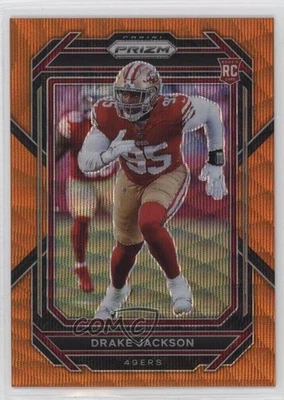 2022 Panini Prizm Rookies Orange Wave Prizm /60 Drake Jackson #396 Rookie RC - Image 1 of 2
