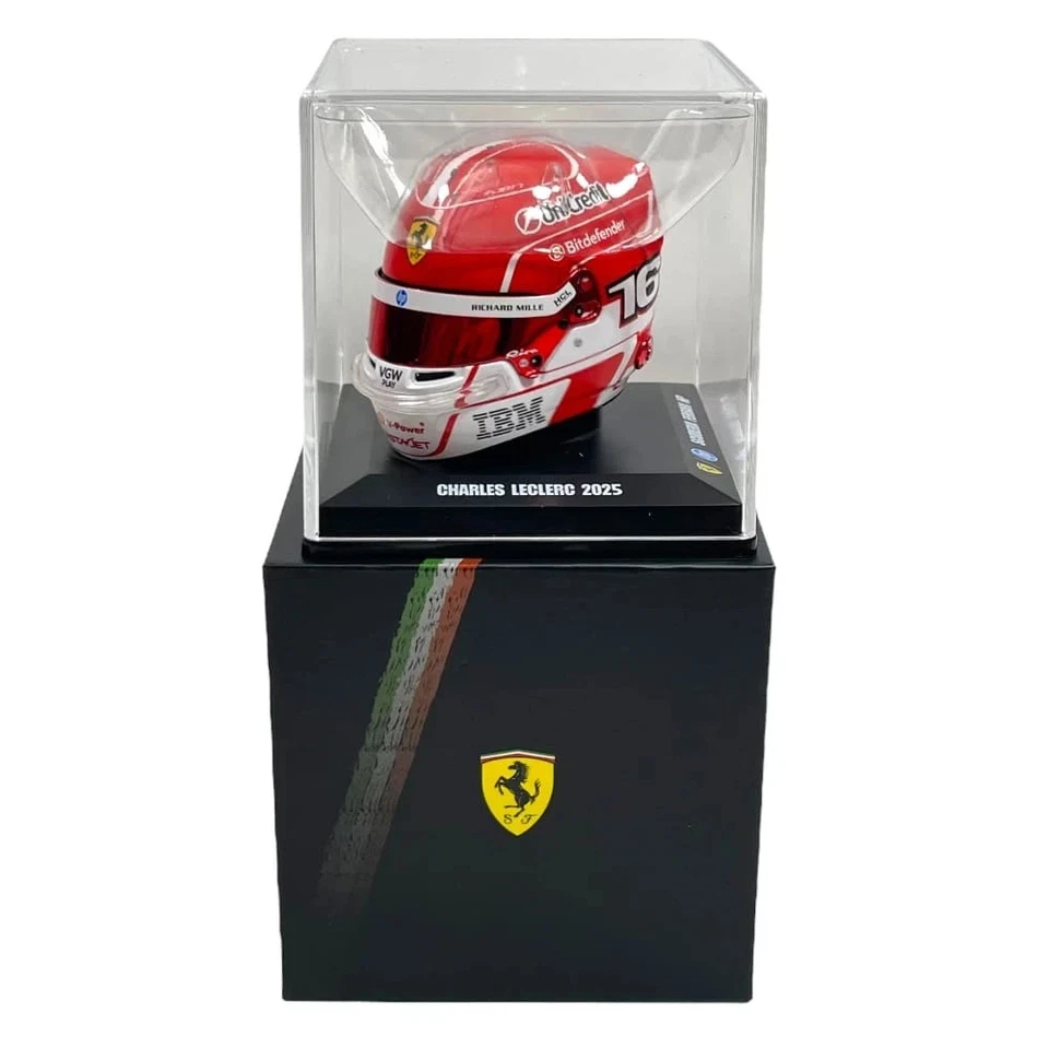 Mini Helmet Looksmart 1/5 Scuderia Ferrari HP 2025 Charles Leclerc