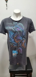 plazma lab Gray psychadelic shirt jersey size L TRIANGLE - Picture 1 of 7