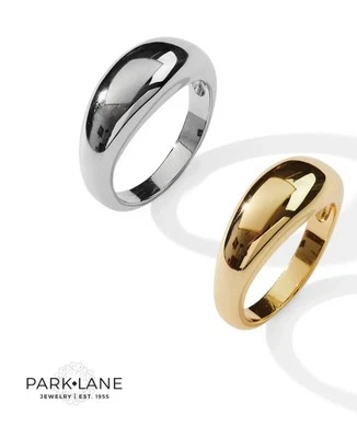 Nuevo con etiquetas Anillo Apilable Park Lane SAWYER Audaz Alto Pulido Plata Talla 9 Foto 1 de 3