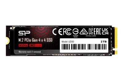 2TB Silicon Power UD90 SSD PCIe Gen 4x4 NVMe 1.4 M.2 2280 Solid State Disk - Image 1 of 4