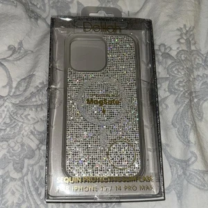 Deliah Sequin Decor Phone Case iPhone 14 Pro Max Compatible - Photo 1 sur 1