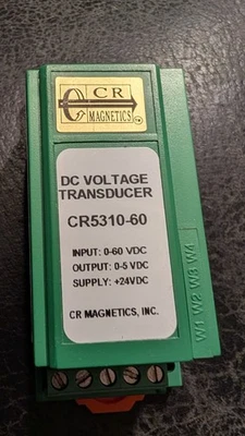 CR MAGNETICS CR5310-60 Voltage Xducer 0-60VDC Input Output 0-5VDC  $217 list - Image 1 of 4