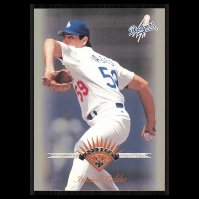 Tarjeta de béisbol Ismael Valdés #145 1997 Leaf Los Angeles Dodgers MLB casi nueva Foto 1 de 3