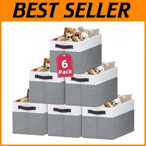 6 Pack Nursery Organizer Bins - Bedroom Storage Solution - Picture 1 of 9