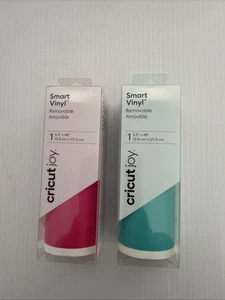 Cricut Joy Smart Vinyl Removable Adhesive Decal Teal And Party Pink 5.5 x 48 in - Picture 1 of 6