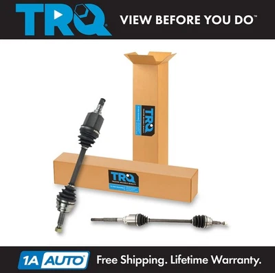 TRQ New Front CV Axle Shaft Assembly 2pc Pair For 07-17 Jeep Patriot Compass 4WD - Image 1 of 4