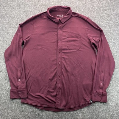 Smartwool Merino Button Up Shirt Men’s Large Long Sleeve Pocket - Image 1 of 4