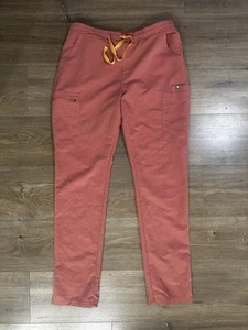 Pantaloni scrub Figs Yola skinny donna rosa tasche medie alte medico - Foto 1 di 4
