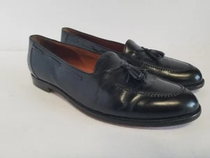 To Boot New York Slip Ons Tassel Loafers Dress Shoes Men 13 Black Italy Made Pic - Picture 1 of 23