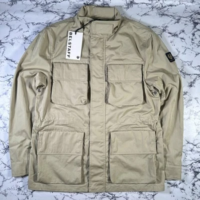 BELSTAFF Mens Echo Green Sprint Jacket SIZE UK38 IT48 MEDIUM BNWT Cotton - Image 1 of 4