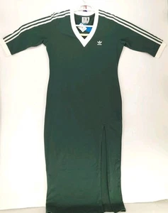 Adidas Originals Adicolor 3-Streifen Maxikleid Grün XL Neu mit Etikett - Bild 1 von 11