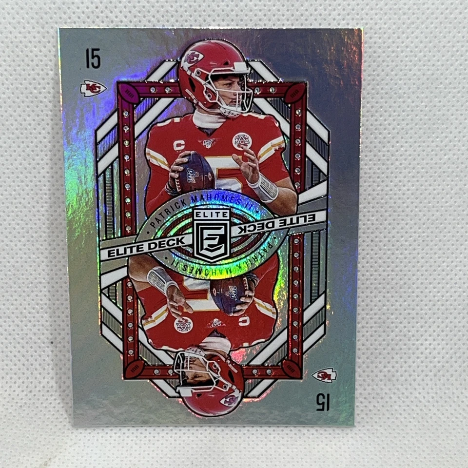 PATRICK MAHOMES SILVER PRIZM CARD JERSEY #15 CHIEFS SP 2020 Panini ELITE DECK SP - Image 1 of 4
