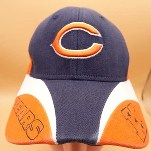 Chicago Bears Hat Cap Strap Back One Size Navy Orange White NFL Football Mens - Picture 1 of 11
