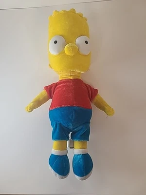 Плюшевая кукла The Simpsons Bart Simpson Nanco 2005 15 дюймов 20th Century Fox-Clean - Изображение 1 из 4
