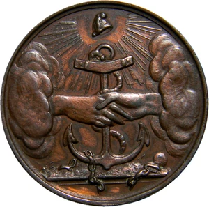 Polish bronze medal commemorating the November Uprising against Russia (05214) - Picture 1 of 2