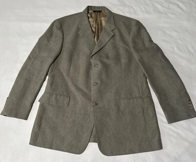 Men's Brooks Brothers Suit Coat Jacket Gray/Black Size 44R USA Made Excellent!! - Image 1 of 4