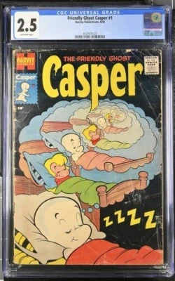Friendly Ghost Casper #1 1958 Harvey Publications CGC 2,5 Foto 1 de 2