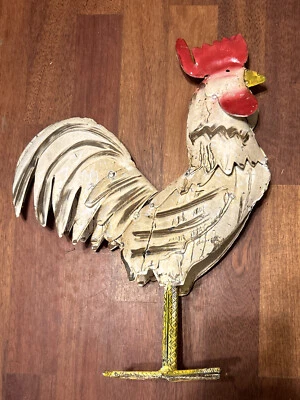 Gallo de Metal Jardín Decoración Escultura Patio Césped Estanque Patio Arte Hogar Estatua Porche Foto 1 de 2