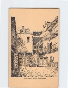 Postcard Spanish Cabildo Courtyard New Orleans Louisiana USA - Picture 1 of 2