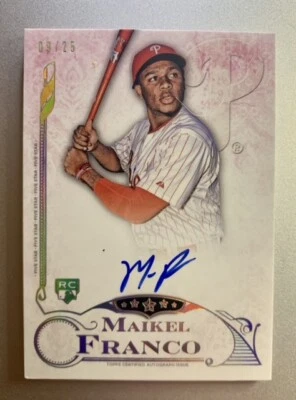 Maikel Franco 2015 Topps Five Star Auto Rainbow/25 #FSA-MFR Rookie Auto RC Foto 1 de 4
