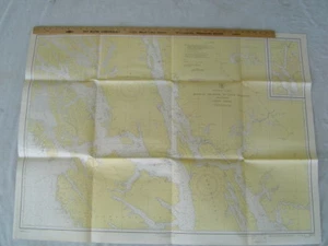 1942 U S Coast and Geodetic Chart Naval Map ALASKA Midway Islands 2 Cape Spencer - Picture 1 of 8