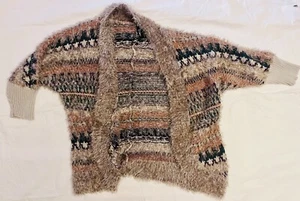 BKE BUCKLE BOUTIQUE BOHO cardigan 3/4 Sleeve Fray Detail - Foto 1 di 5