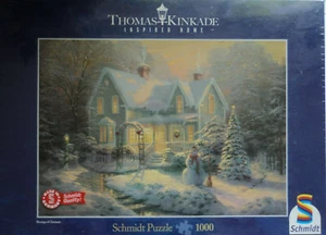 Puzzle Thomas Kinkade - Im Mondlicht -Christmas- 57484 (2005) - OVP in Folie!!! - Bild 1 von 4