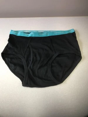 1 Par Cintura Verde Azulado Nordstrom Negro Calzoncillo Ropa Interior Talla 38 Nuevo Algodón Supima Foto 1 de 4