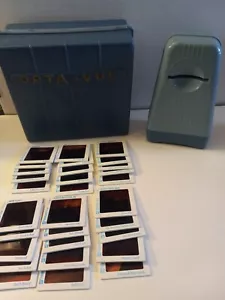 OPTA-VUE VINTAGE CON ESTUCHE Y 30 DIAPOSITIVAS NATURE PANA-VUE - Imagen 1 de 7