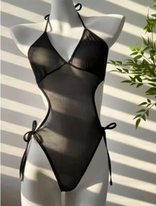 Sexy body lencería de malla para mujer Shein en negro - talla pequeña - Imagen 1 de 6