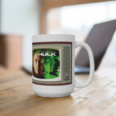 RETRO DOOZY THE INCREDIBLE HULK Tv Show Tv Retro Design Ceramic Mug 15oz Extra Large