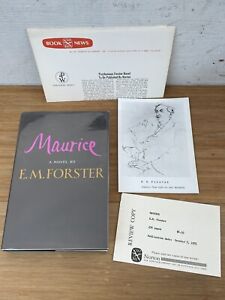 Maurice by E. M. Forster (1971) 1st Edition 1st Printing Hardcover Review Copy