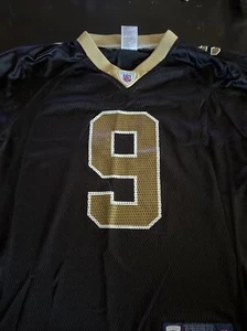 New Orleans Saints #9 Drew Brees Jersey Youth Size Large 14-16 Reebok - Picture 1 of 3