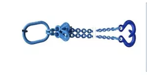 Conjunto de gancho de fundición/brida de cadena/brida azul Grabiq de 9/32" hecho en Estados Unidos - Imagen 1 de 3