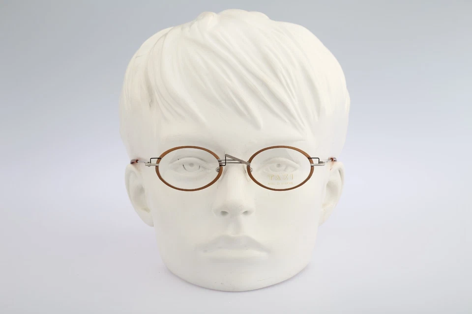 Taxi By Casanova ST 12 01, Vintage 90s copper small oval eyeglasses frame - Image 1 of 4