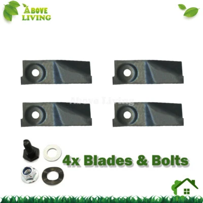 Juego de 4 cuchillas y pernos para Husqvarna LC 118 970460701 Foto 1 de 2