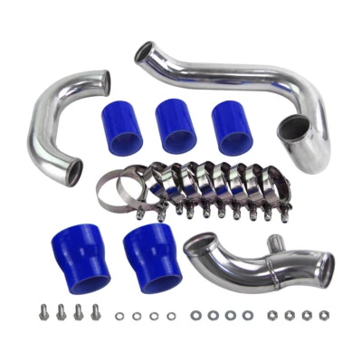 Kit de tubo intercooler de montaje frontal con perno de actualización para Audi A4 1.8T B5 98-01 azul Foto 1 de 4