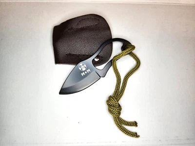 Mini pocket survival, camping ,fishing , EDC tactical Knife w/lanyard and sheath - Image 1 of 4