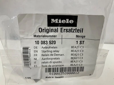 Relé de partida para lavadora Miele 10083520 - Imagem 1 de 4