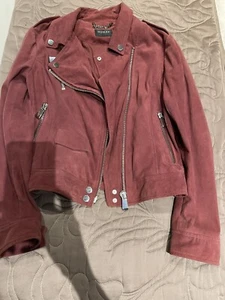 Designer Jacket 100% Leather Jacket Guess real leather jacket Size S - Picture 1 of 10