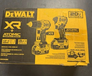 Dewalt Cordless Drill W Impact Bundle NEW - Picture 1 of 9