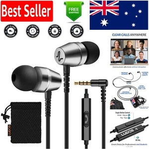 Versatile Wired Earphones for Gaming, Fitness & Travel - Includes Carry Case - Picture 1 of 10