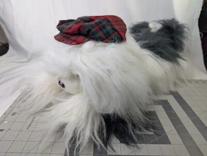 Boina de peluche Sheepdog oveja perro blanco gris 24 pulgadas MTY juguete de peluche internacional - Imagen 1 de 8