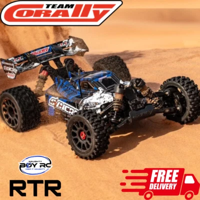 Team Corally Syncro 2WD 1/8 4S Brushless Buggy RTR Blue Basher RC Car Electric - Image 1 of 4
