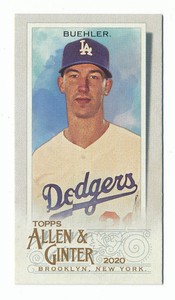 Walker Buehler 2020 Topps Allen & Ginter Mini #5 Los Angeles Dodgers