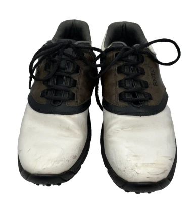 FootJoy FJ Zapatos de Golf Blanco Marrón Cuero Suave Pico 45516 Para Hombres Talla EE. UU. 10 1/2 M Foto 1 de 4