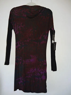 Vestido de mergulho reversível designer Edun novo com etiquetas, XS, US$ 420 nas lojas, bordô - Imagem 1 de 2